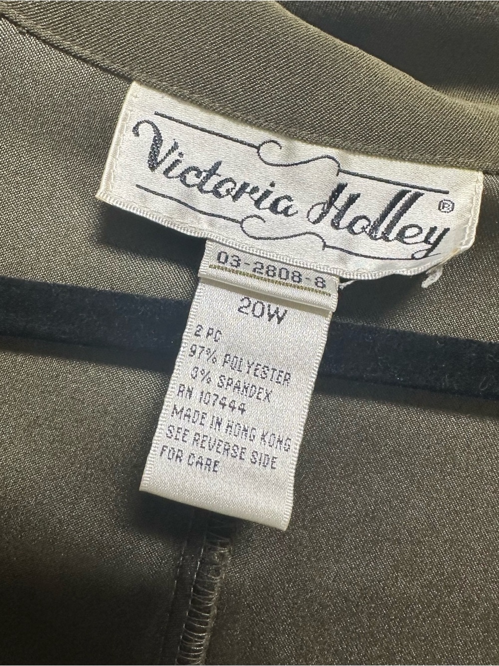 Vintage Victoria Holley Olive Green Suede Jacket - Picture 2 of 5